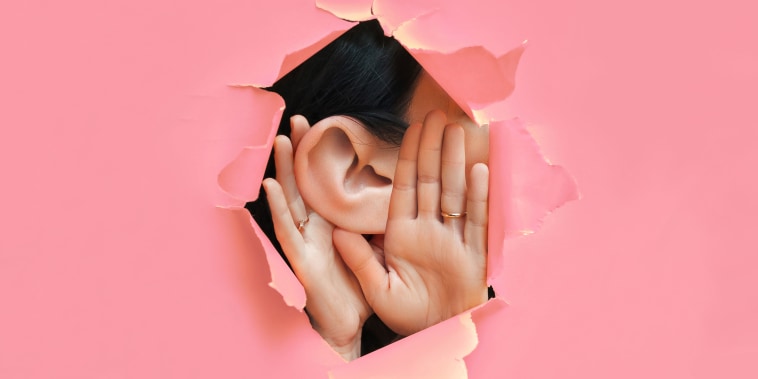 Ear and hands illustration