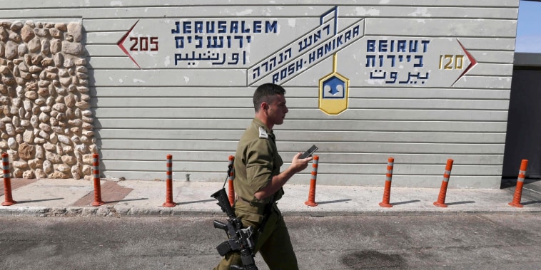 Image: ISRAEL-LEBANON-CONFLICT-BORDER