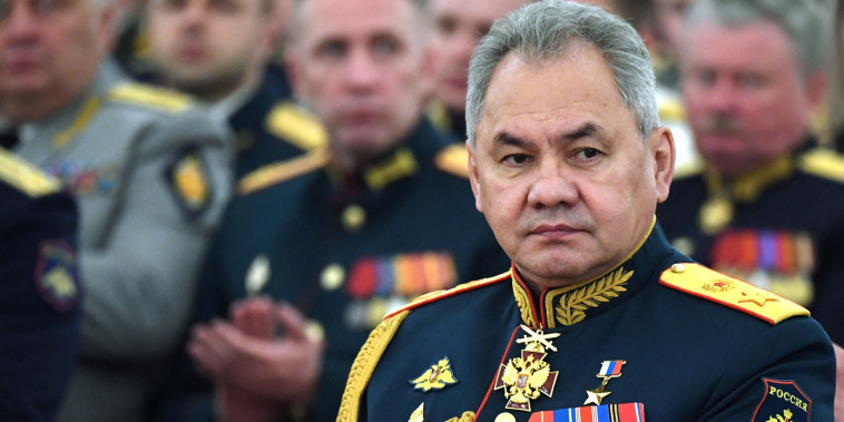 Russian Defense Minister Sergei Shoigu at the Kremlin in Moscow on June 21, 2022. 