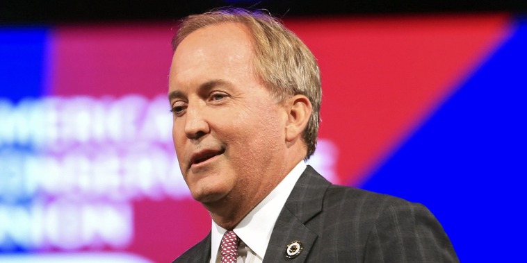 Ken Paxton at the Conservative Political Action Conference in Dallas, on July 11, 2021.