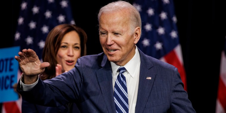 Joe Biden at an event hosted by the Democratic National Party in Washington, on Nov. 10, 2022. 