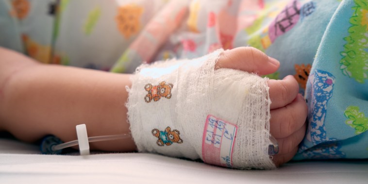 hospitalized child in rsv surge