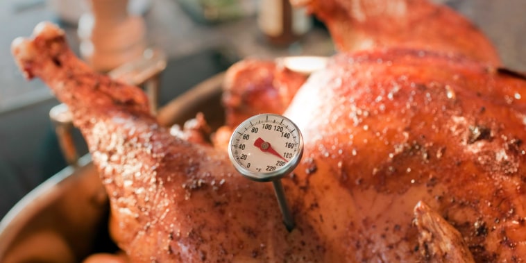 Baked Turkey with Thermometer detail