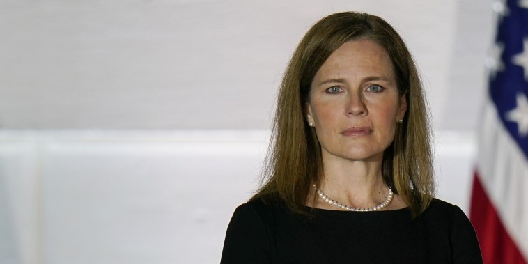 Amy Coney Barrett on the South Lawn of the White House, on Oct. 26, 2020. 
