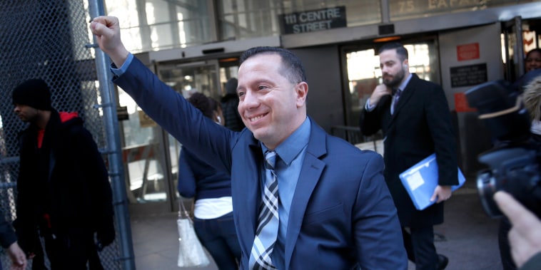 Johnny Hincapie, en enero de 2017 al salir de la corte en Nueva York.  
