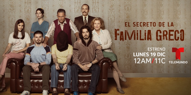 Fecha de estreno de 'El Secreto de la Familia Greco': lunes 19 de diciembre, 12AM/C por Telemundo.