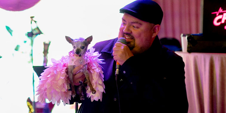 Gabriel Iglesias and his beloved Risa welcoming their guests.