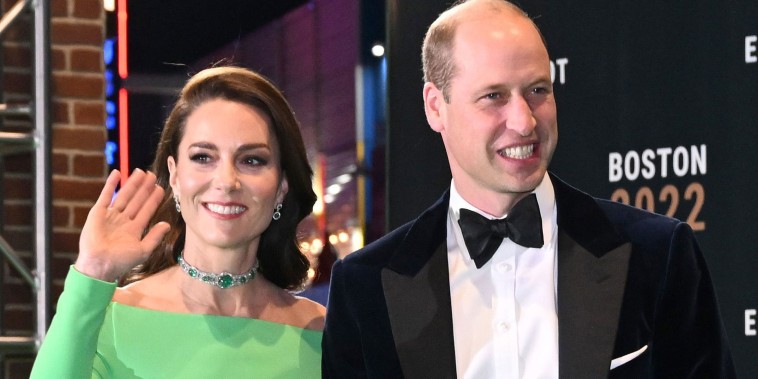 Catherine, Princess of Wales, and Prince William, Prince of Wales, attend The Earthshot Prize 2022 at MGM Music Hall at Fenway on Dec. 2, 2022 in Boston, Massachusetts.