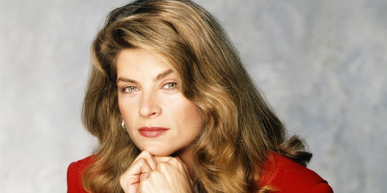 Kirstie Alley in a red blazer from her time in "Cheers"
