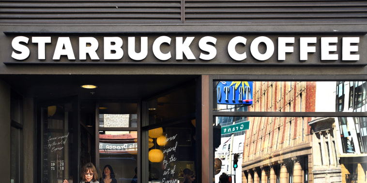 Starbucks Coffee shop in San Francisco, CA.
