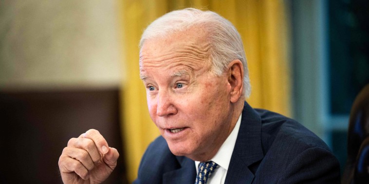 President Joe Biden in the Oval Office on Dec. 22, 2022.