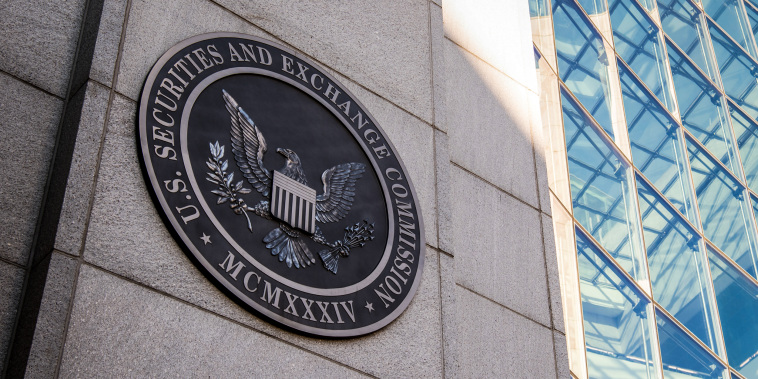 The headquarters of the U.S. Securities and Exchange Commission (SEC) in Washington, DC, January 2021.