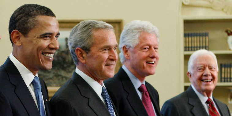 George W. Bush,Barack Obama,Bill Clinton,Jimmy Carter,George H.W. Bush