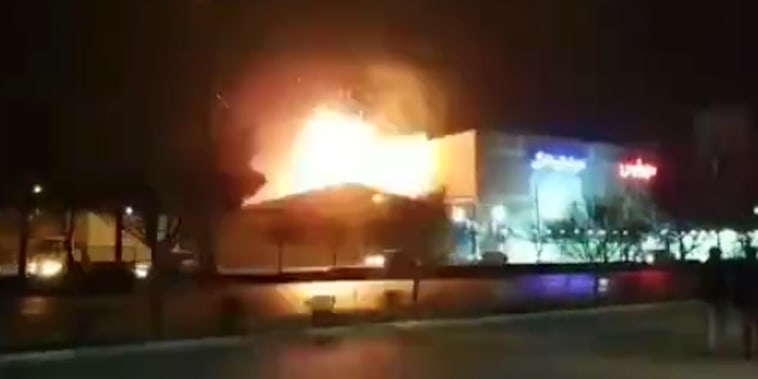 Dramatic video shows an explosion in Isfahan, Iran on Jan. 29, 2023. 