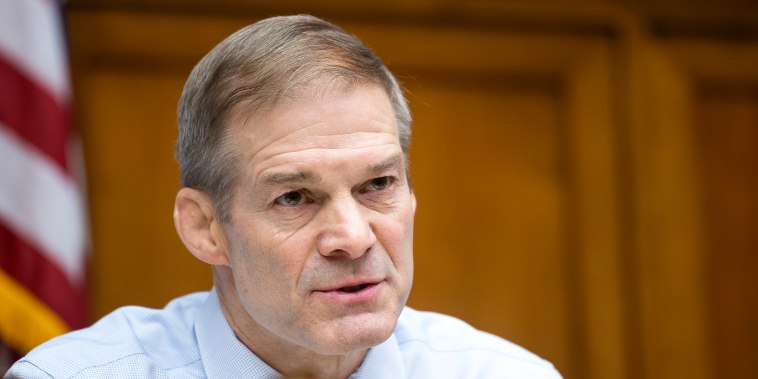 Rep. Jim Jordan (R-Ohio) speaks during a House Oversight and Accountability Committee hearing on social-media bias on Capitol Hill Feb. 8, 2023.