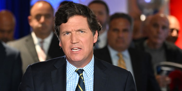 Tucker Carlson at the 2022 FOX Nation Patriot Awards in Hollywood, Fla.