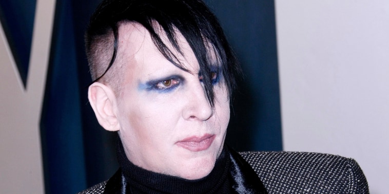 Marilyn Manson at the 2020 Vanity Fair Oscar Party in Beverly Hills, Calif.