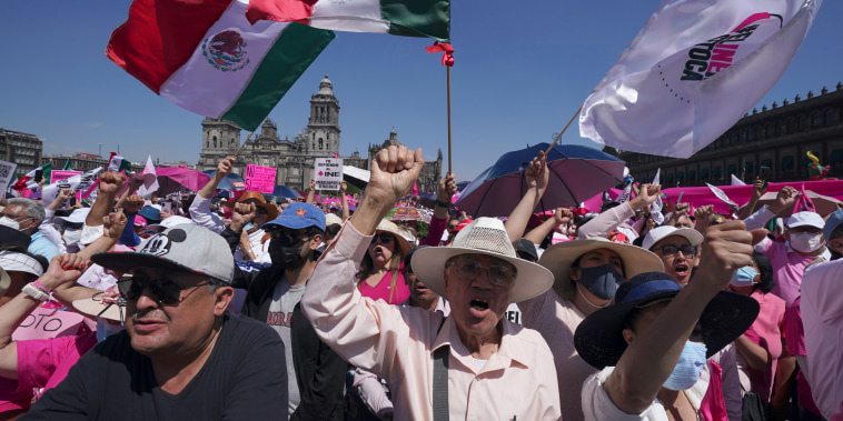 Mexicans turn out in droves to protest electoral overhaul, see democracy at risk
