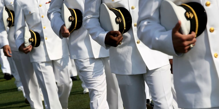 Image: U.S. Naval Academy Holds Graduation And Commissioning Ceremony