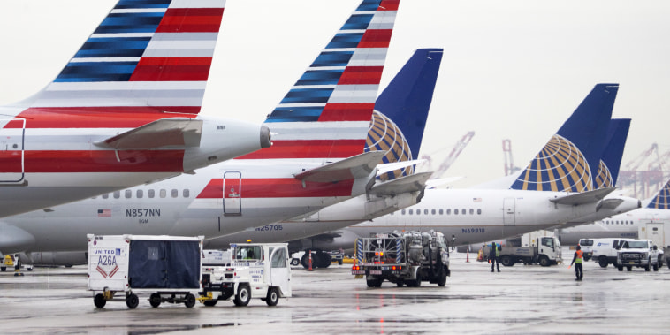American Airlines parked at Newark Liberty International Airport