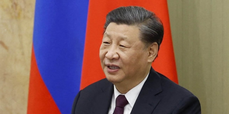 China's President Xi Jinping attends a meeting with Russian Prime Minister in Moscow on March 21, 2023. 