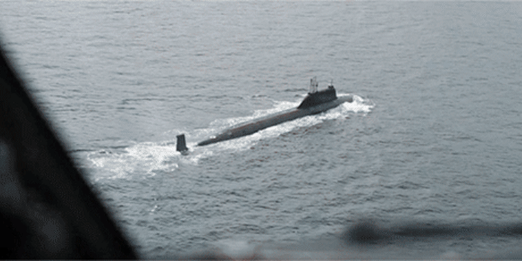 The Norwegian released video to NBC News showing Russian submarines off its coast.