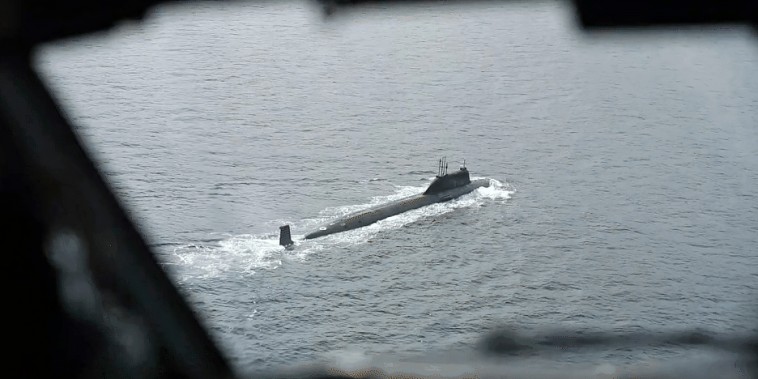 The Norwegian government released video to NBC News showing Russian submarines off its coast.