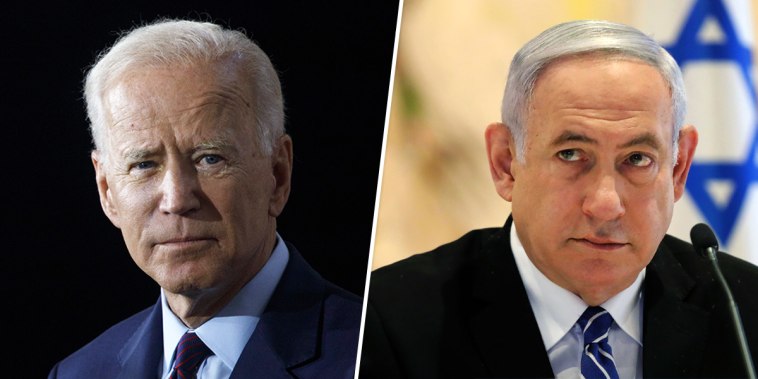 President Joe Biden, Israeli Prime Minister Benjamin Netanyahu.