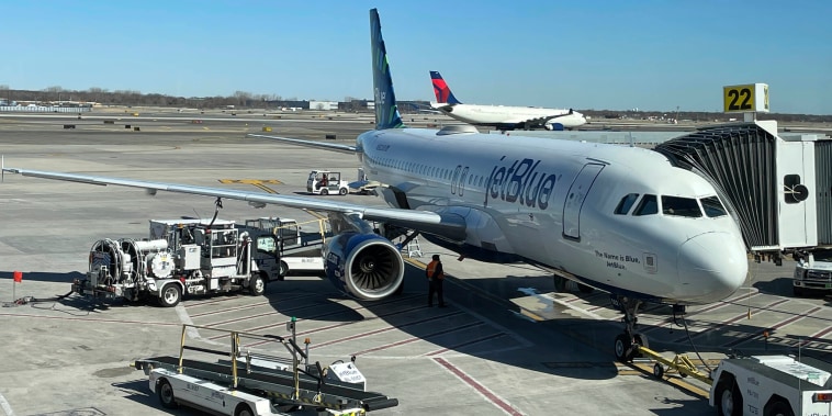 JetBlue plane at JFK airport in New York City