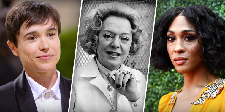 From left, Elliot Page, Christine Jorgensen and Mj Rodriguez.