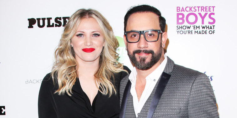 AJ McLean and his wife, Rochelle