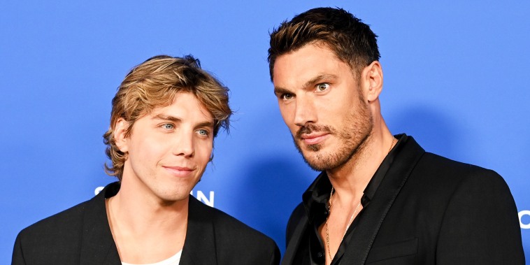 Lukas Gage and Chris Appleton at the Fashion Trust U.S. Awards held at Goya Studios on March 21, 2023 in Los Angeles, California. 