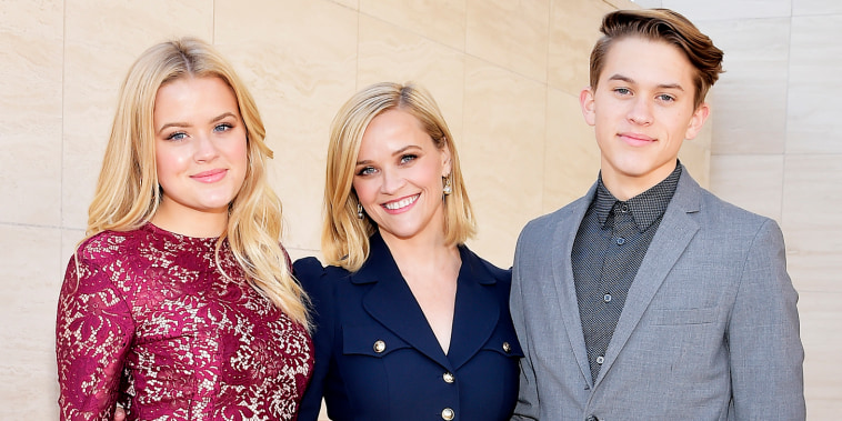 Ava Elizabeth Phillippe, Reese Witherspoon, and Deacon Reese Phillippe attend The Hollywood Reporter's Power 100 Women in Entertainment at Milk Studios on December 11, 2019 in Hollywood, California. 