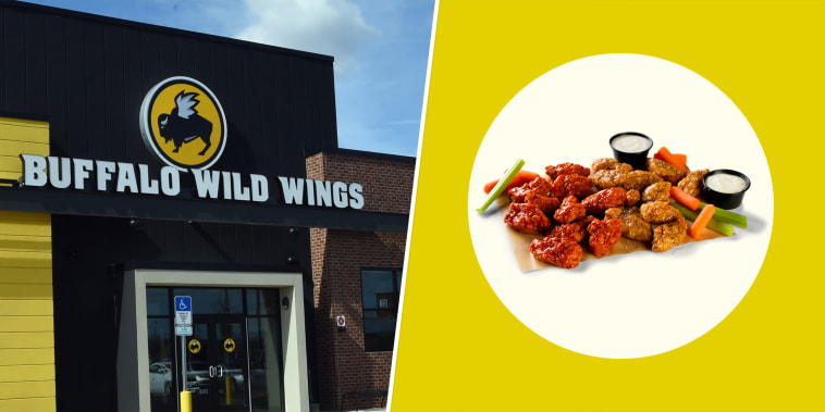 split of Buffalo Wild Wings store and wings