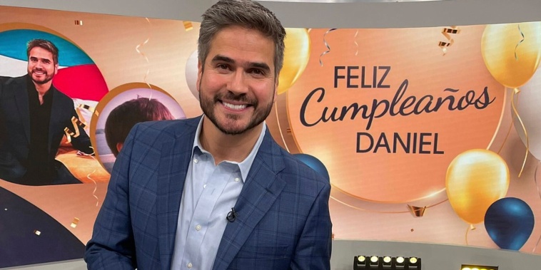 Daniel Arenas celebra su cumpleaños en Hoy Día.