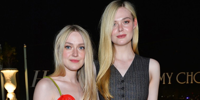 Dakota Fanning and Elle Fanning at The Hollywood Reporter And Jimmy Choo Power Stylists Dinner.