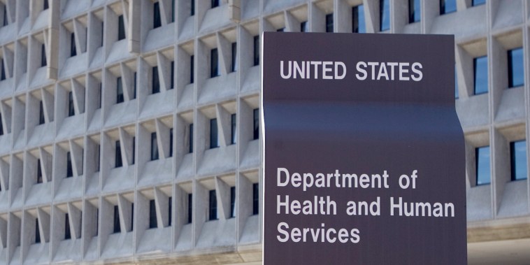 The US Department of Health and Human Services building is shown in Washington, DC, 21 July 2007. The department, which began operations in 1980, has more than 67,000 employees.