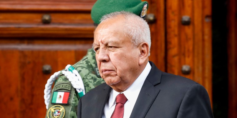 Francisco Garduno Yanez, the commissioner of Mexico's National Migration Institute, in Mexico City on April 12, 2022.