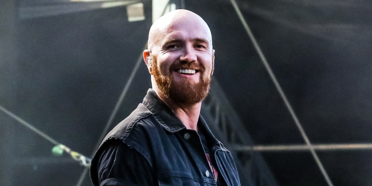 The Script's Mark Sheehan performs on June 21, 2018 in Scarborough, England.