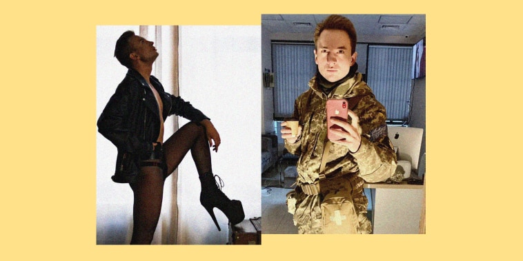 One of gay Ukrainian military medic Ivan Honzyk's most popular posts on Instagram.