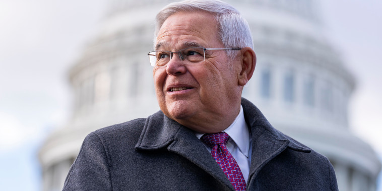 Sen. Bob Menendez in Washington on Jan. 26, 2023.