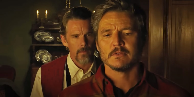 Ethan Hawke and Pedro Pascal in "Strange Way of Life."