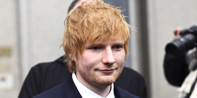 Ed Sheeran leaves Federal Court in New York
