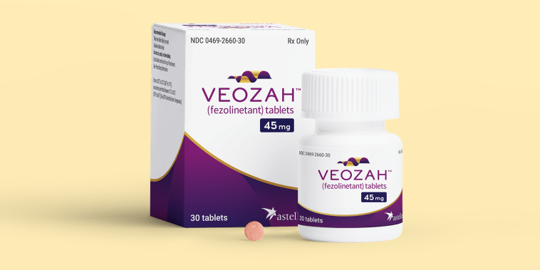 Astellas' VEOZAH, fezolinetant tablets.