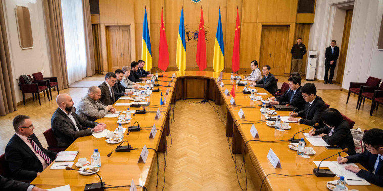 Ukrainian Foreign Minister Dmytro Kuleba emphasised the importance of his country's territorial integrity in a meeting with China's special envoy Li Hui, his ministry said on May 17, 2023. 