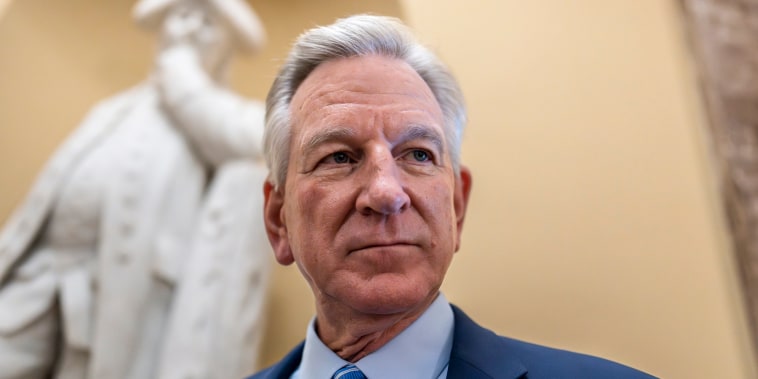 Sen. Tommy Tuberville, R-Ala., at the Capitol on May 16, 2023.