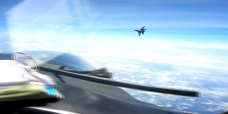 A People's Republic of China J-16 fighter pilot performed an unnecessarily aggressive maneuver during the intercept of a U.S. Air Force RC-135 aircraft, May 26, 2023. The PRC pilot flew directly in front of the nose of the RC-135, forcing the U.S. aircraft to fly through its wake turbulence. The RC-135 was conducting safe and routine operations over the South China Sea in international airspace, in accordance with international law. The United States will continue to fly, sail, and operate – safely and responsibly – wherever international law allows, and the U.S. Indo-Pacific Joint Force will continue to fly in international airspace with due regard for the safety of all vessels and aircraft under international law. We expect all countries in the Indo-Pacific region to use international airspace safely and in accordance with international law.