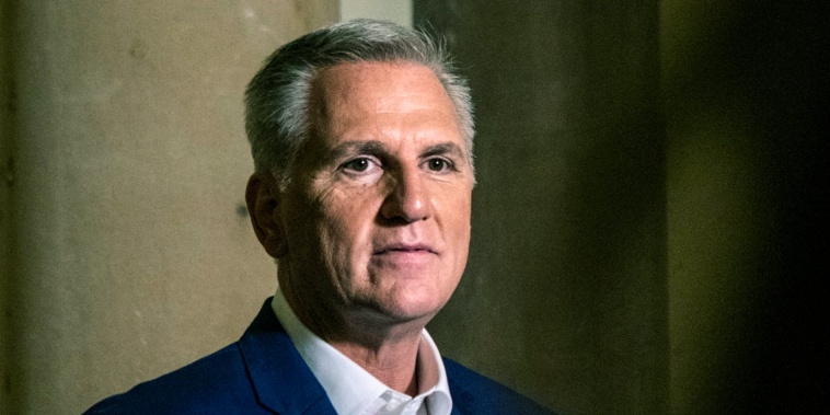 Speaker of the House Kevin McCarthy, R-Calif., at the Capitol on May 28, 2023.