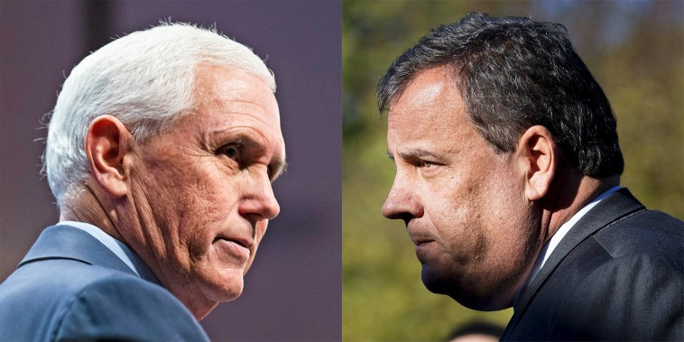Mike Pence and Chris Christie.