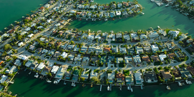 Zona residencial, de St. Petersburg, en el área de la costa de Tampa.